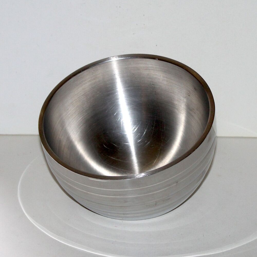 Vollrath 46584 Stainless Steel Angled Bowl Beehive double wall  1 Qt serving